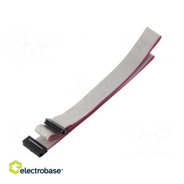 Ribbon cable with IDC connectors | Cable ph: 1mm | 0.6m | 16x28AWG