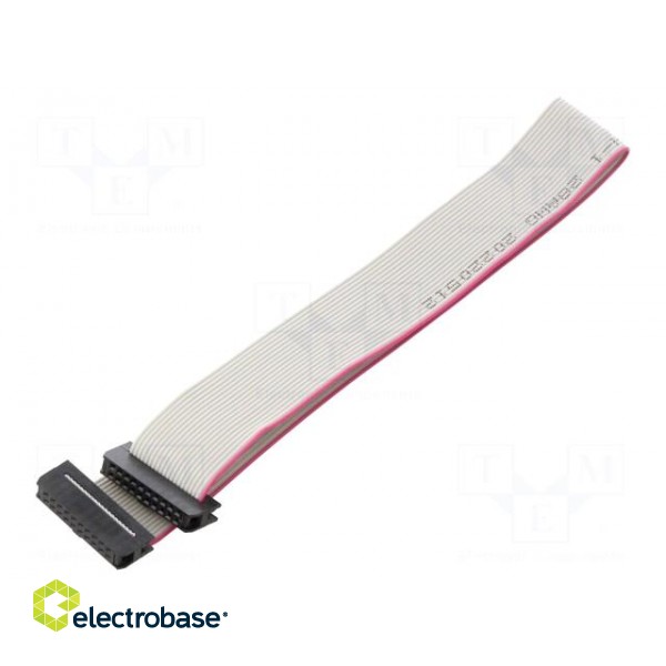 Ribbon cable with IDC connectors | Cable ph: 1mm | 0.3m | 20x28AWG