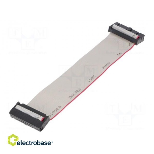 Ribbon cable with IDC connectors | 24x28AWG | Cable ph: 1.27mm