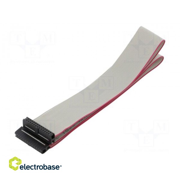 Ribbon cable with IDC connectors | Cable ph: 1mm | 0.6m | 26x28AWG