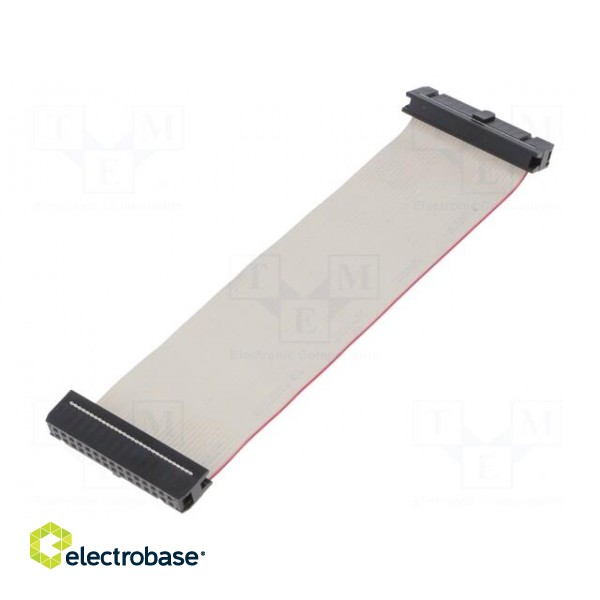 Ribbon cable with IDC connectors | 30x28AWG | Cable ph: 1.27mm