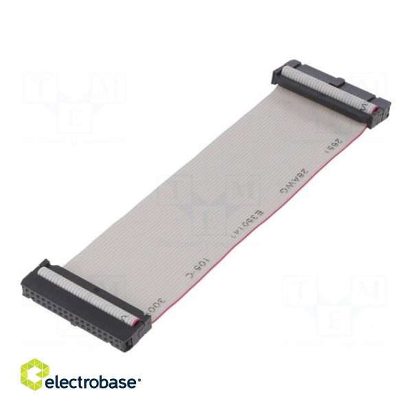 Ribbon cable with IDC connectors | 34x28AWG | Cable ph: 1.27mm