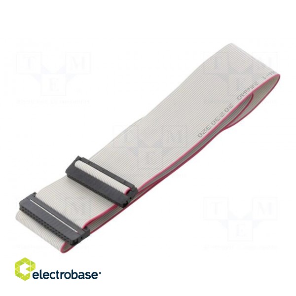 Ribbon cable with IDC connectors | Cable ph: 1mm | 0.6m | 34x28AWG
