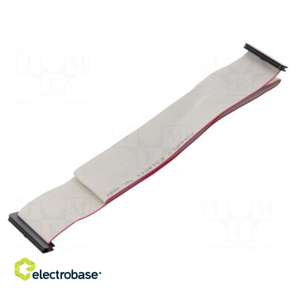 Ribbon cable with IDC connectors | Cable ph: 1mm | 0.6m | 34x28AWG