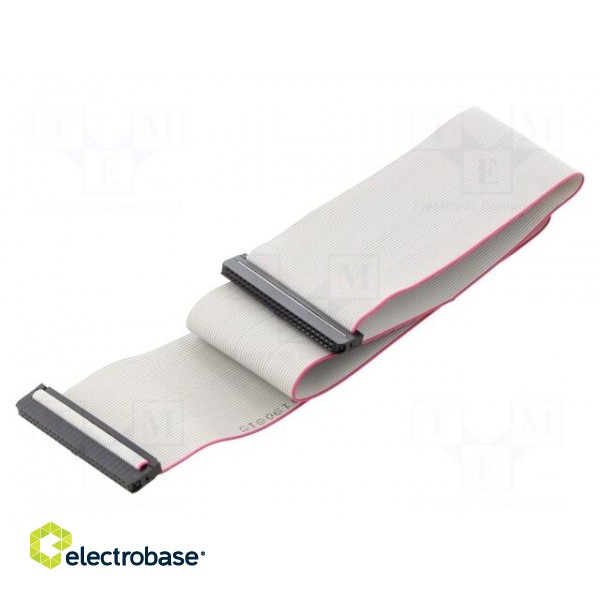 Ribbon cable with IDC connectors | Cable ph: 1mm | 0.6m | 50x28AWG