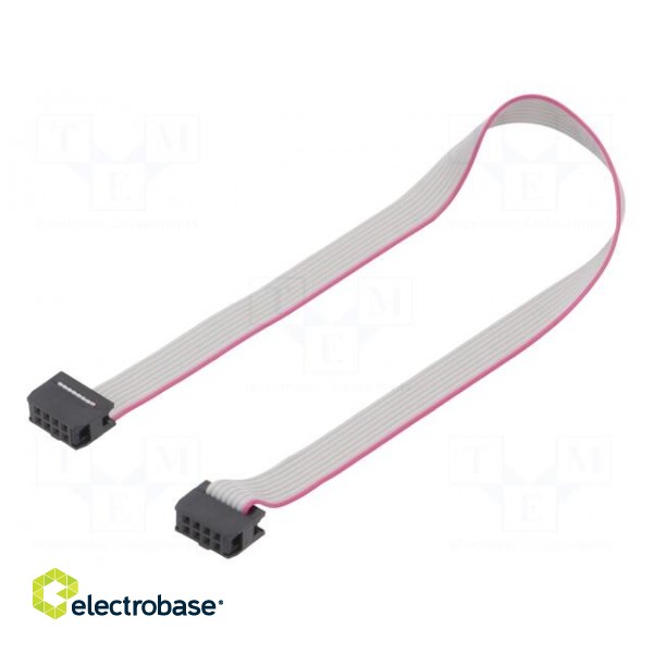 Ribbon cable with IDC connectors | Cable ph: 1.27mm | 0.3m