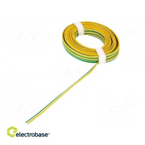 Wire: ribbon | stranded | 3x0,14mm2 | white,green,yellow | 5m image 2