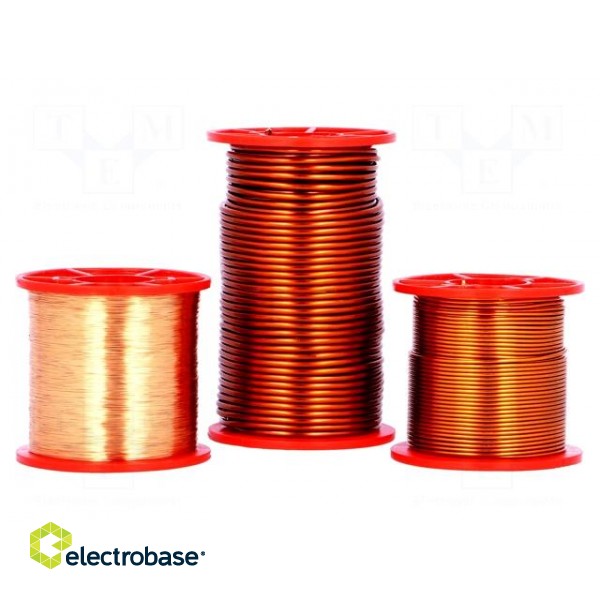 Coil wire | single coated enamelled | 1.18mm | 1kg | max.200°C
