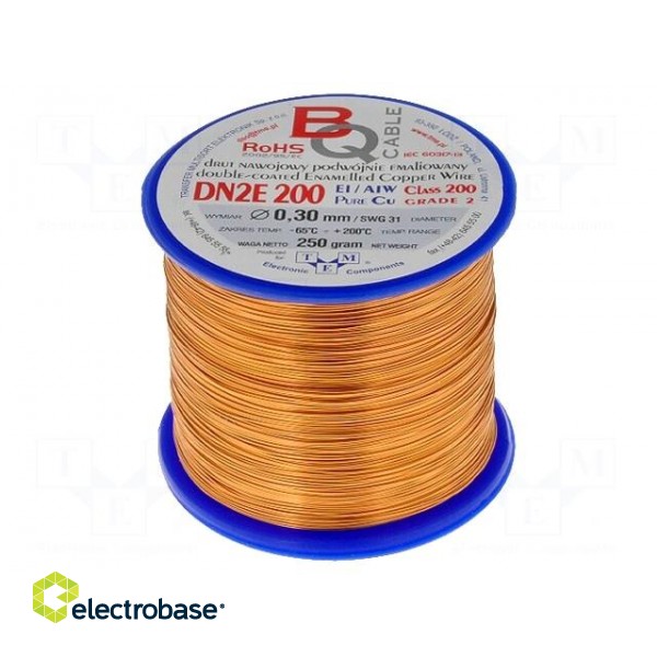 Coil wire | double coated enamelled | 0.3mm | 0.25kg | -65÷200°C