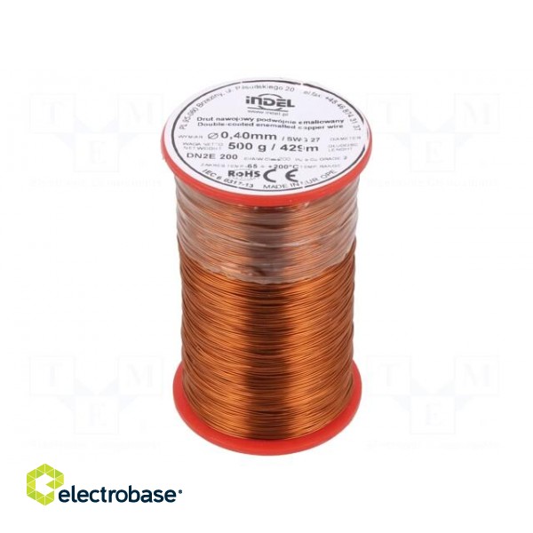 Coil wire | double coated enamelled | 0.4mm | 0.5kg | -65÷200°C