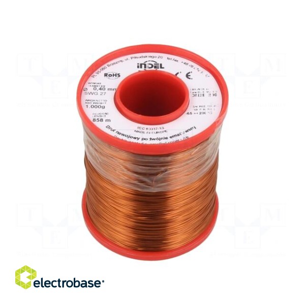 Coil wire | double coated enamelled | 0.4mm | 1kg | -65÷200°C
