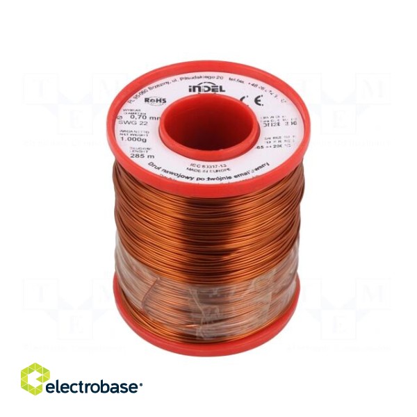 Coil wire | double coated enamelled | 0.7mm | 1kg | -65÷200°C