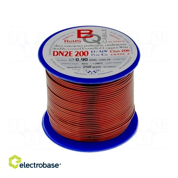 Coil wire | double coated enamelled | 0.9mm | 0,25kg | -65÷200°C