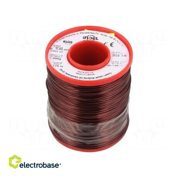 Coil wire | double coated enamelled | 0.9mm | 1kg | -65÷200°C