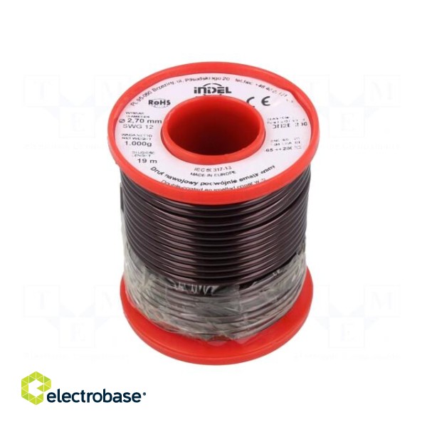 Coil wire | double coated enamelled | 2.7mm | 1kg | -65÷200°C