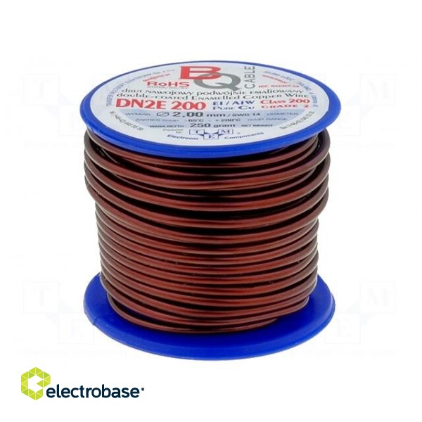 Coil wire | double coated enamelled | 2mm | 0,25kg | -65÷200°C