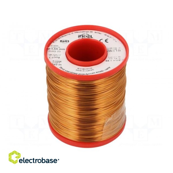 Coil wire | single coated enamelled | 0.65mm | 1kg | -65÷180°C