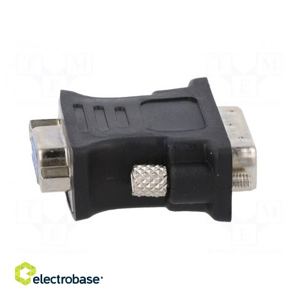 Converter | D-Sub 15pin HD socket,DVI-I (24+5) plug | black фото 3
