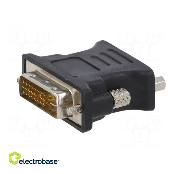 Converter | D-Sub 15pin HD socket,DVI-I (24+5) plug | black фото 7
