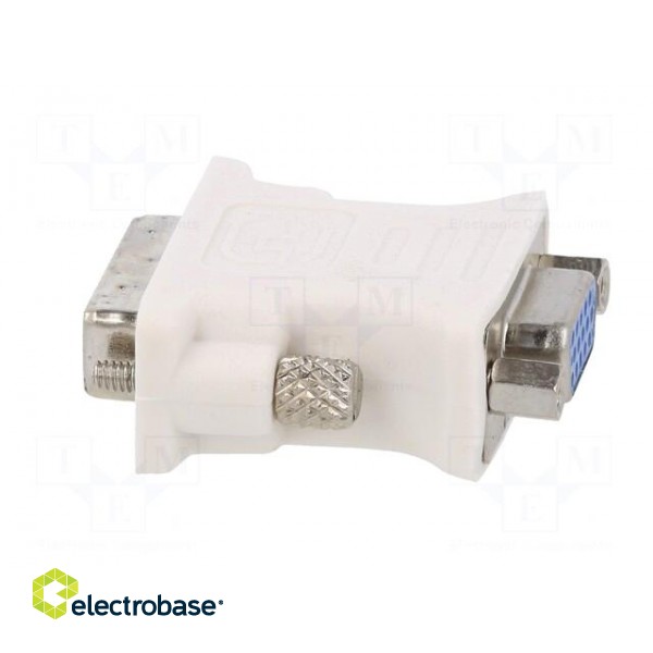 Converter | D-Sub 15pin HD socket,DVI-I (24+5) plug | white paveikslėlis 8