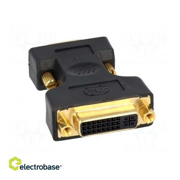 Adapter | D-Sub 15pin HD plug,DVI-I (24+5) socket | Colour: black image 9