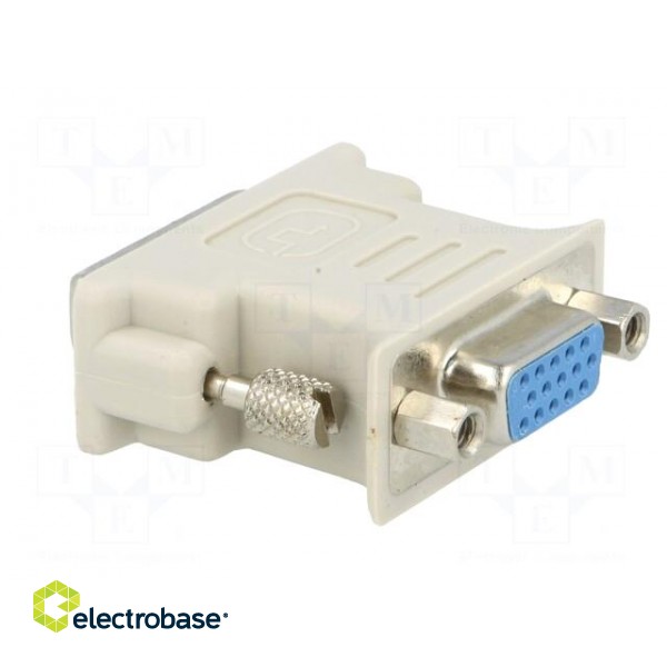 Adapter | D-Sub 15pin HD socket,DVI-I (24+5) plug фото 4