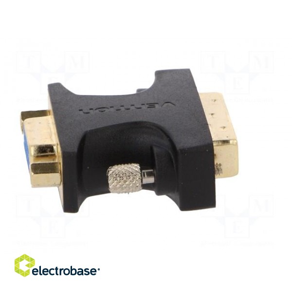 Converter | D-Sub 15pin HD socket,DVI-I (24+5) plug | black paveikslėlis 7