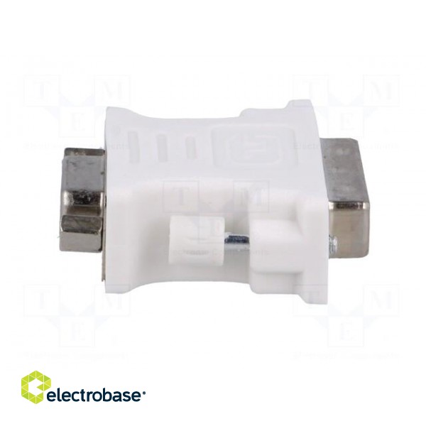 Adapter | D-Sub 15pin HD socket,DVI-I (24+5) plug | Colour: white фото 7