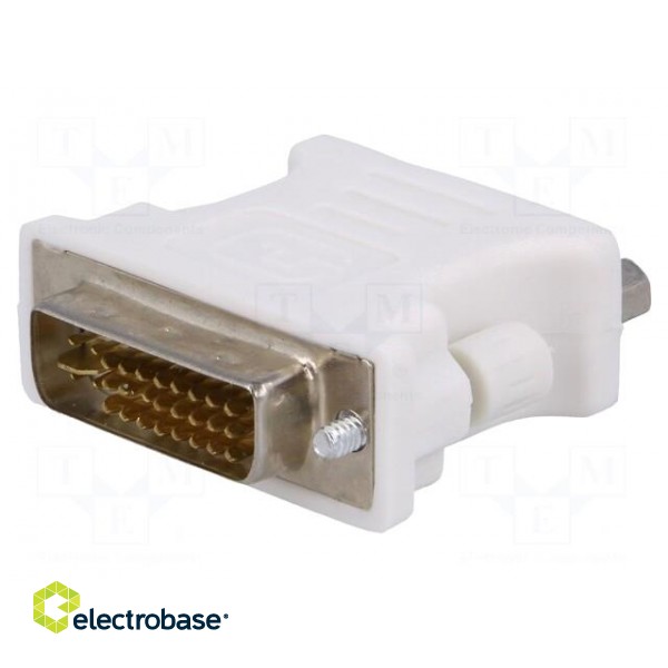 Converter | D-Sub 15pin HD socket,DVI-I (24+5) plug | white image 1