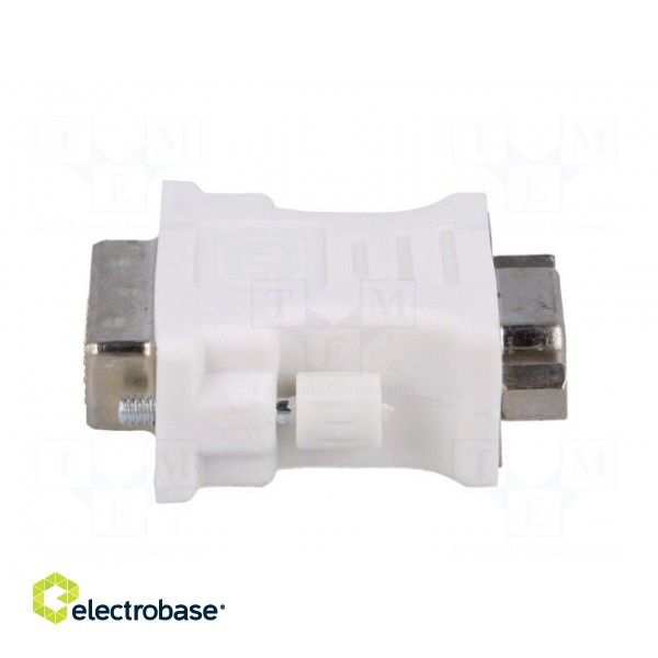 Adapter | D-Sub 15pin HD socket,DVI-I (24+5) plug | Colour: white фото 3