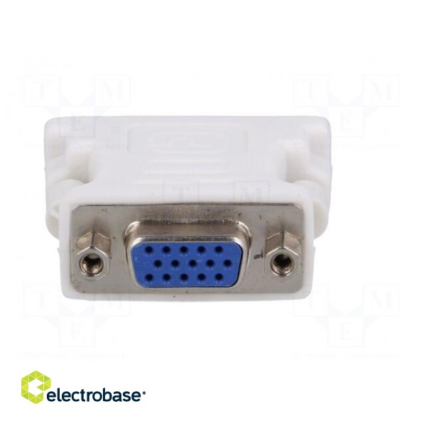 Adapter | D-Sub 15pin HD socket,DVI-I (24+5) plug | Colour: white image 5