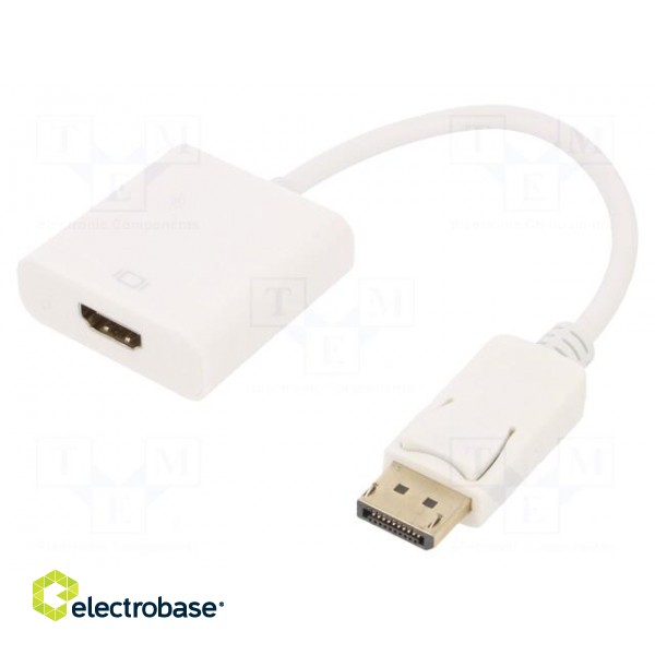 Adapter | DisplayPort 1.1 | DisplayPort plug,HDMI socket | 0.1m