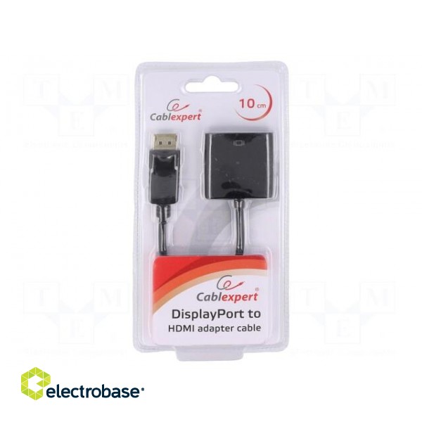 Adapter | DisplayPort 1.1 | DisplayPort plug,HDMI socket | 0.1m фото 1