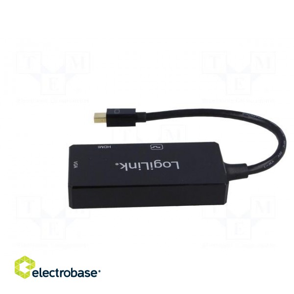 Adapter | DVI 1.0,DisplayPort 1.2,HDMI 1.4 | Colour: black фото 3