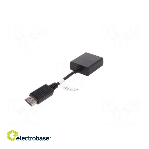 Adapter | DisplayPort plug,DVI-I (24+5) socket | 150mm | black фото 6