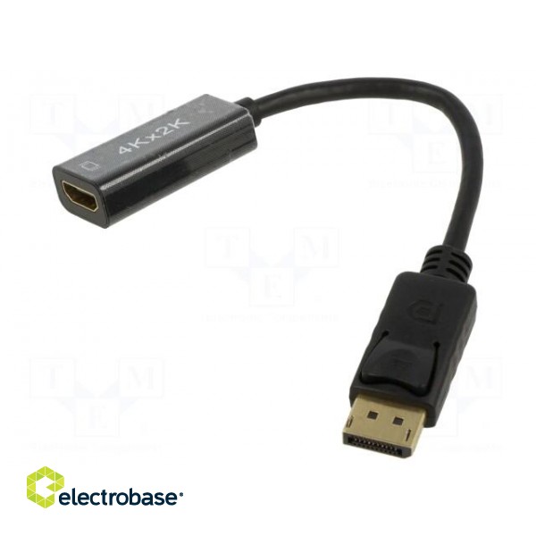 Adapter | DisplayPort plug,HDMI socket | 0.15m | black