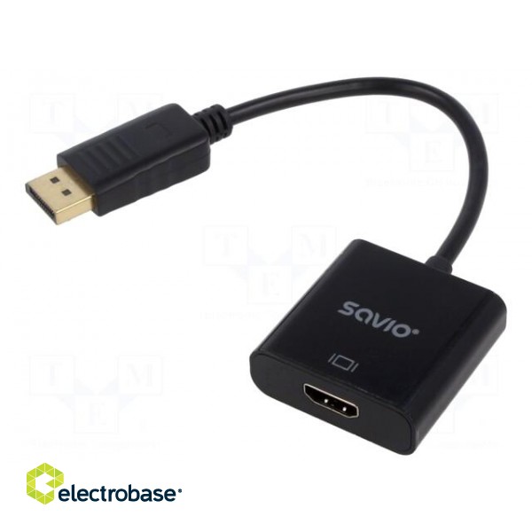 Adapter | DisplayPort plug,HDMI socket | black | bag