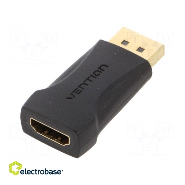 Adapter | DisplayPort plug,HDMI socket | black фото 1
