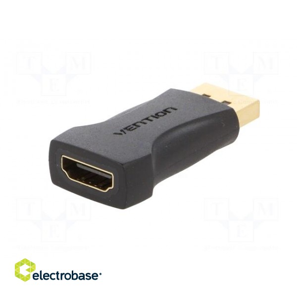 Adapter | DisplayPort plug,HDMI socket | black фото 2