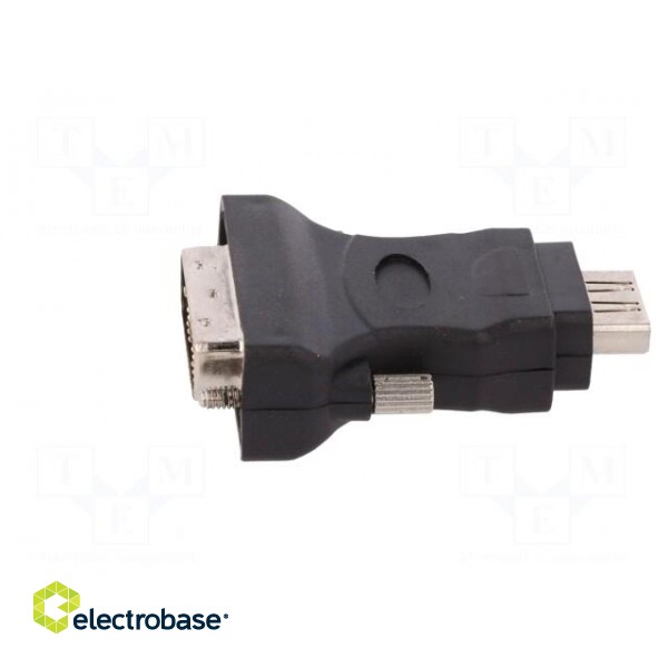 Adapter | DVI-D (18+1) plug,HDMI socket | Colour: black фото 3