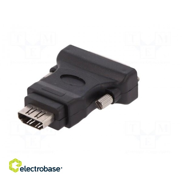 Adapter | DVI-D (18+1) plug,HDMI socket | Colour: black фото 6