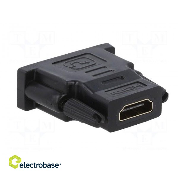 Adapter | DVI-D (18+1) plug,HDMI socket | black paveikslėlis 9