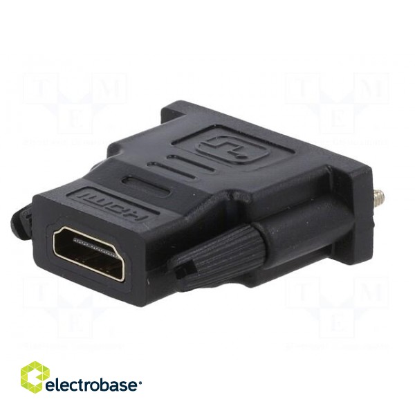 Adapter | DVI-D (18+1) plug,HDMI socket | black paveikslėlis 2