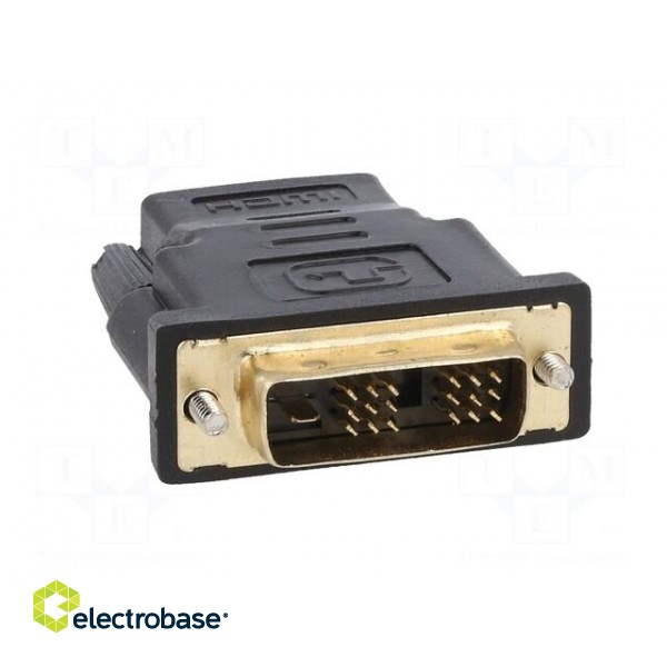 Adapter | DVI-D (18+1) plug,HDMI socket | black paveikslėlis 5