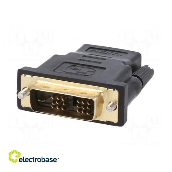 Adapter | DVI-D (18+1) plug,HDMI socket | black paveikslėlis 6