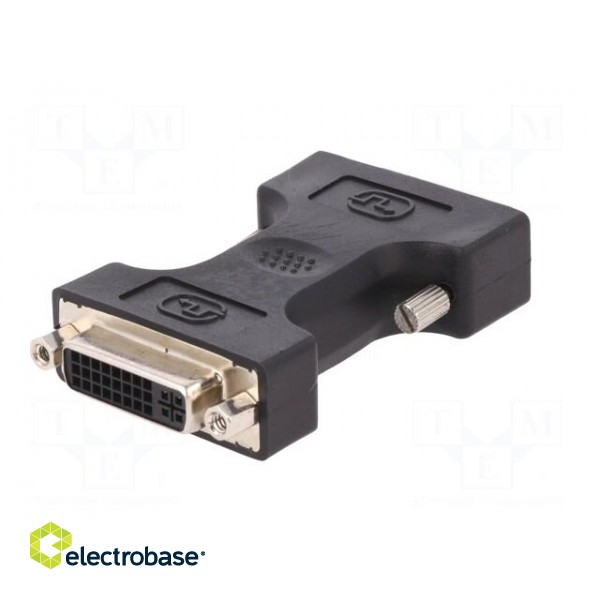 Adapter | DVI-I (24+5) socket,DVI-D (24+1) plug | Colour: black фото 6