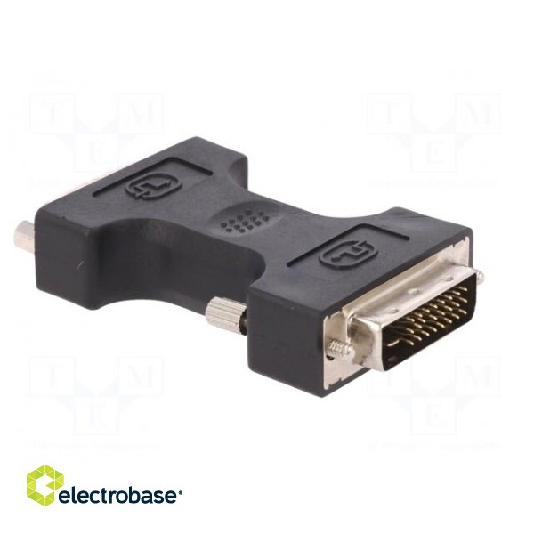 Adapter | DVI-I (24+5) socket,DVI-D (24+1) plug | Colour: black фото 8