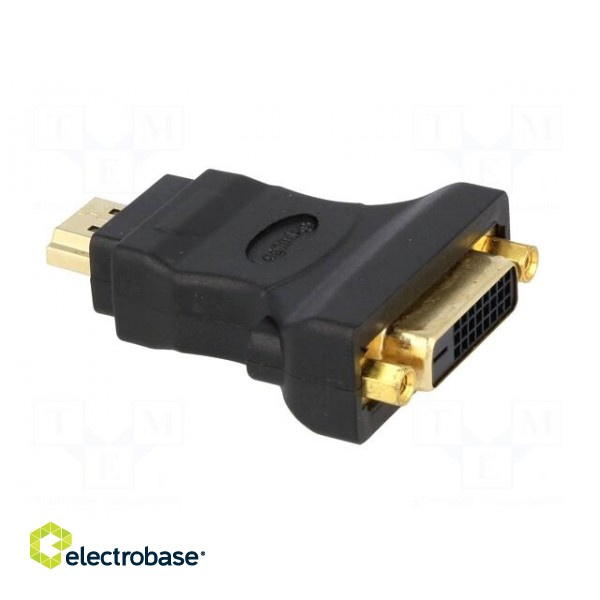 Adapter | DVI-D (24+1) socket,HDMI plug | Colour: black фото 8