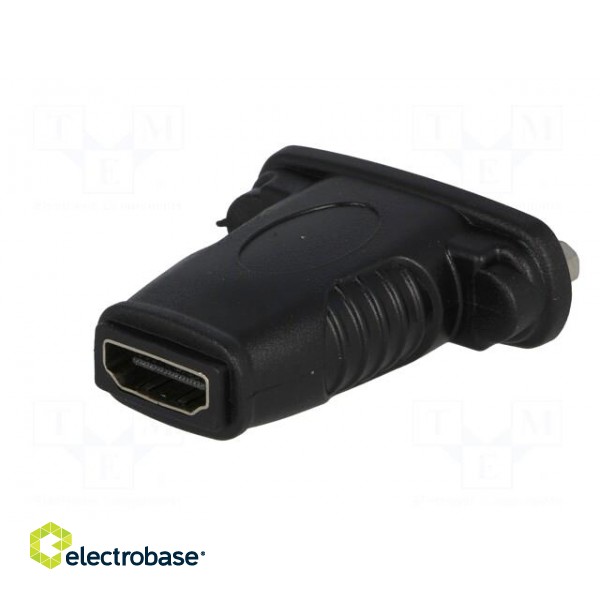 Adapter | DVI-D (24+1) socket,HDMI socket | Colour: black paveikslėlis 6