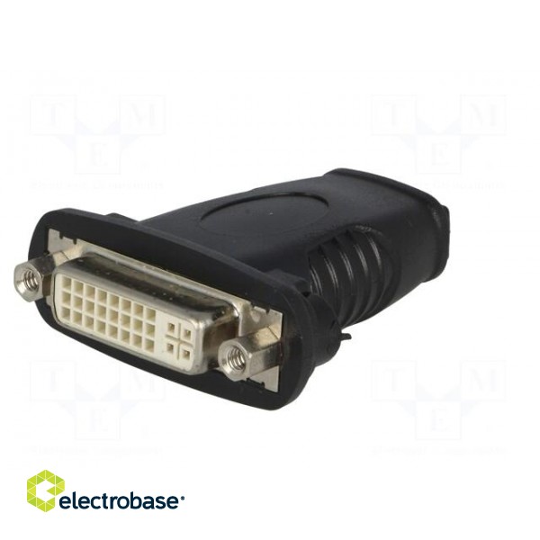 Adapter | DVI-D (24+1) socket,HDMI socket | Colour: black paveikslėlis 2